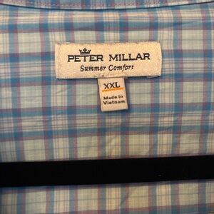 Peter Millar Blue Casual Button Down Shirt